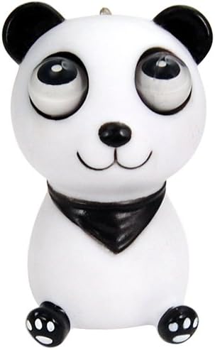 Veroda Stress Reliever Pop Out Squeeze Eyes Panda Toy Table Decor Gift