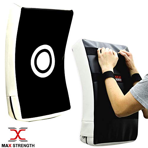 Maxstrength grève Shield Kick boxing Kick Pad Coude genou Strike Pad Bras incurvées