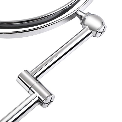 Femor 10fach Kosmetikspiegel zweiseitiger Schminkspiegel (Normal, 10fach Vergrößerung) Wandspiegel für Schmink und Rasier - 5