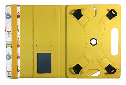 Archos 70 Platinum 3G 7 inch Tablet Kinderspielzeug Universal 360 Grad Wallet Schutzh  lle Folio mit Kartensteckpl  tzen   7 - 8 zoll   von Sweet Tech