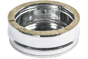 UTILFER Tappo Scarico Condense Doppia Parete Inox - Canna Fumaria - 180-230