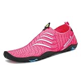  Wasserschuhe für Damen Herren Strandschuhe Schwimmschuhe Aquaschuh Barfußschuhe Badeschuhe für Frauen Männer Pink größe 35