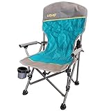 Kinder-Campingstuhl | Einklemmschutz + Getränkehalter | extra breite Standfüße für weichen Boden | leichte 2Kg Eigengewicht bei 60kg Tragkraft | Pulverbeschichtet | Uquip Kirby 244006