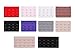 Bundle Monster 10pc Women Adjust Polyester Bra Clip Extender Mix Size Wide Straps Multi Color Set - 3