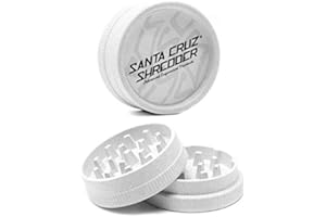 Santa Cruz Shredder Molinillo de cáñamo biodegradable ecológico - Edición blanca - 2 piezas