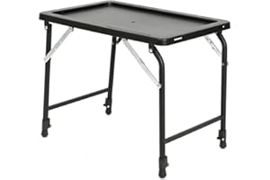 FOXCUP Carp ST5 Deluxe - Tavolo da pesca pieghevole con altezza extra 60 x 40 x 39 - 59 cm, colore: Verde