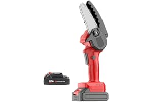 GROVEGRIP Mini Chainsaw Cordless 4Inch,Chain saws,Quick Charger,Lightweight Chain Saw for Wood Cutting &Tree Pruning&Auto Oiler
