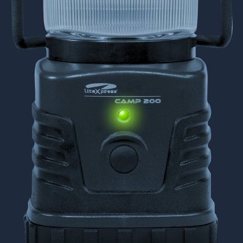 LiteXpress LXL902008 Camp 200 Camping-Laterne, grün / schwarz - 4
