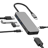wlan adapter für laptop HDMI 4K Video Adapter: Ermöglicht es Ihnen, die Anzeige Ihres Laptops auf Fernseher, Monitor oder Projektor mit der Auflösung bis zu 4K UHD (3840x2160@30Hz) zu spiegeln oder zu erweitern, unterstützt auch 1080p/23.98/24/50/59.94/60HZ, 1080i/50/59,94/60HZ, 720p/50/59,94/60HZ