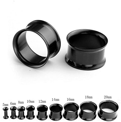 SevenMye Stainless Steel Punk Ear Gauges Screwed Flesh Tunnels Plugs Expander Stretcher Body Piercing Jewellry