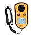 Produktbild Sanzhileg Tragbare Größe Handheld Mini-LCD-Bildschirm Digitalanzeige Windmesser Meter Messen Anemometer für Windgeschwindigkeit Messgerät Meter - Orange & Schwarz