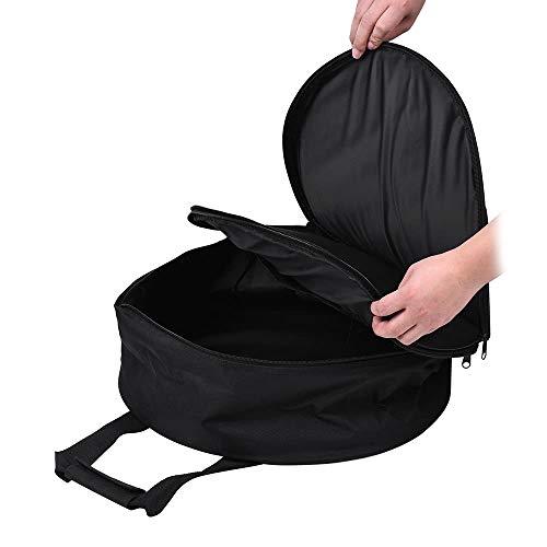 Preisvergleich Produktbild 41cm Beauty Dish Tragetasche Tasche Studioausrüstung Tasche Zweischichtiges Design Trommelstil Mit Wabengitter Teiler Für Fotografen (Farbe: Schwarz)