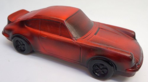Sparschwein (03) Spardose Auto "Porsche" Rot/Braun