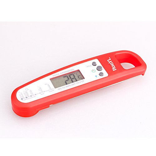 HooYL faltbares Bratenthermometer Fleischthermometer Küchenthermometer Augenblick Digital-Thermometer - 4