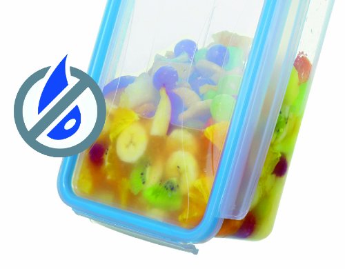 Rotho Frischhaltedose „Clic & Lock“, Aromafeste Aufbewahrungsbox mit Deckel, Inhalt 3 l, transparente Kunststoffbox (23.9x16x13.6 cm) mit Clip-Verschluss, BPA-freie Vorratsdose spülmaschinengeeignet - 2
