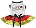Produktbild Petitebelle Puppy Dog Kleidung Made in Germany in weiß Baumwolle Top Rot Tutu Kleid