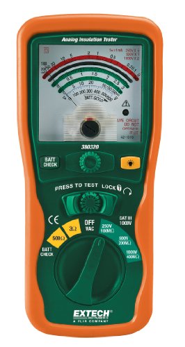 Extech Instruments 380320 Analog Insulation Voltage Tester