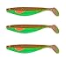 Produktbild Shirasu Balzer UV Booster Shad Chartreuse Motoroil 7 g 10 cm 3er Set