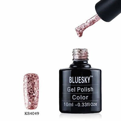 Bluesky Limited Edition UV/LED Soak Off Gel Nail Polish, Rose Mist