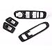 Produktbild Duspper - Car Door Window Switch Lift Button Panel Control Cover Trim Sticker Carbon Fiber ABS Fit for Jeep Compass Wrangler 2017
