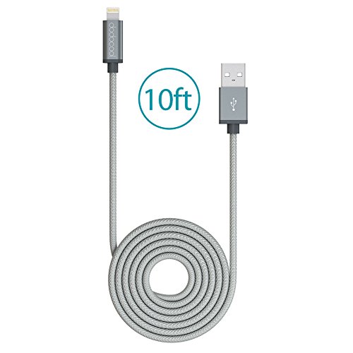 dodocool Lightning Kabel [Apple MFi zertifiziert] 8 pin Applekabel Datenkabel Verbindungskabel USB Kabel Syncing kabel für iPhone iPad ipod 10ft / 3m Weltraum Grau - 4