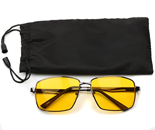 TRIXES Brille mit UV-Schutz und Antireflexbeschichtung für Tag und Nacht für mehr Sicherheit beim Fahren und mehr Komfort - 7