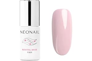 ‎NÉONAIL NÉONAIL Baza hybrydowa do paznokci Różowa Revital Base Fiber Creamy Splash 7,2 ml UV LED