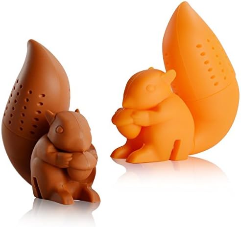 Kitchen Mr. And Ms. Tea Infuser - Super Cute Silicone Loose Leaf Herbal Tea Strainer For Large Mug Cup - Easy To Make Tea (Set of 2 )