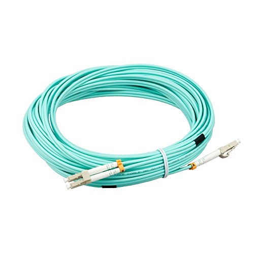 LWL Patchkabel 2m, VANDESAIL 5 Stück 10G Gigabit Glasfaser Fiber Patchkabel mit LC/LC Multi OM3 Duplex 50/125 OFNR Kabel (OM3- DE Shipping) - 5