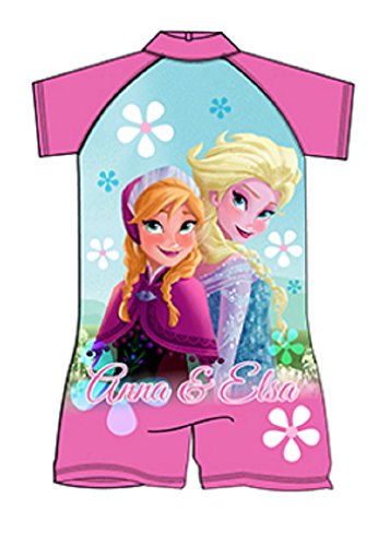Girls Character Swimsuits Sun Safe Beach Swimming Costume Sunsuit Kids Size  UK 1-5 Years (2-3 Years, Frozen 17)