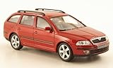 skoda motorsport fan shop Maßstab : 1:43 Skoda Octavia Combi, met.-rot, Modellauto, Abrex 1:43