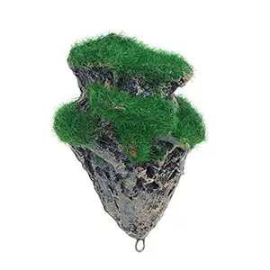 POPETPOP Floating Rocks for Aquarium,Floating Moss Rocks Resin Stone Decorations Suspended Rock Fish Tank Decoration Rock Aquarium Rocks(Size S)