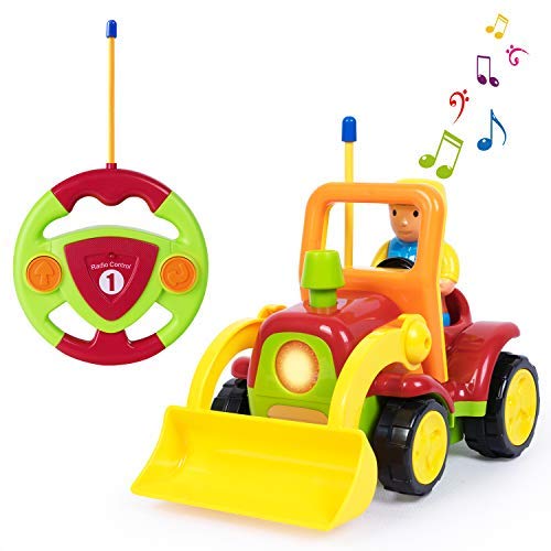 SGILE RC Coche Control Remoto Juguete de Camión para Bebés y Niños Amarillo