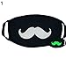Produktbild AchidistviQ Fashion Unisex Cosplay Party Outdoor Cool Luminous Anti Dust Cotton Mund Maske, Baumwolle, Moustache