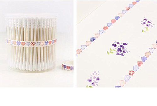 EDGEAM Washi Tape 6er Set Aufkleber Dekoband Klebeband Scrapbooking (Design-A006) - 3