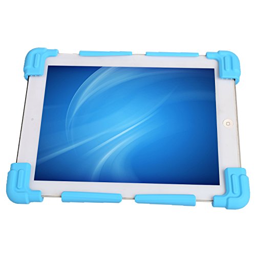 NEWSTYLE 8,9-10,5 Zoll Universal Tablet Ständer Halterung Hülle Ultra Slim Flexible Silikon Schutzhülle - Blau