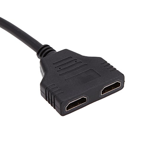 Andoer® 1080P HDMI Stecker zu 2 Buchse 1 In 2 Out Teiler Kabel Adapter Konverter - 5