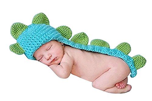 Bocideal(TM) Hot Sale Crochet Minnie Clothes Photo Prop Outfits for Newborn Baby (Blue)