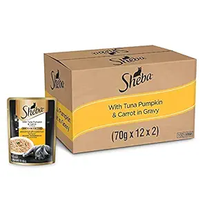 Sheba Tuna Pumpkin & Carrot 24X70GM, 1.68KG