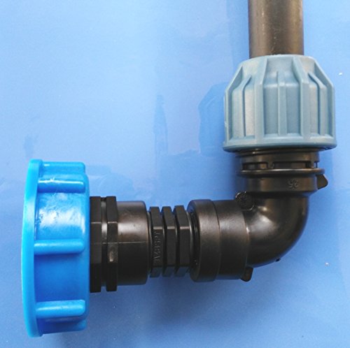 SHKV25MK34 Schwanenhals Klemmverbindung IBC-Container Zubehör-Garten-Fass-Tank-Regenwasser-Tank-Adapter-Fitting-Kanister - 5