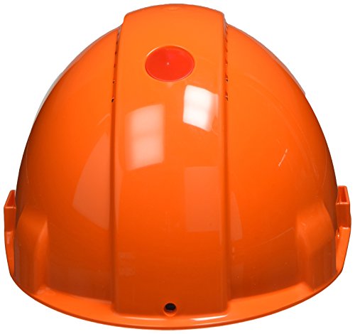 3M G30DUO Peltor Schutzhelm G3000D, ABS, Helm Innenausstattung mit Leder SchWeißband und Pinnlock Verschluss, belüftet, Orange - 2