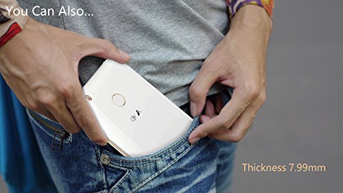 ECVILLA KMAX one 4G Android Smartphone 5 pollici ( MTK6753M Octa-Core 1.3GHz, 2 GB di RAM 16 GB ROM, Dual Camara 13MP, Dual SIM,GPS, Fingerprint ID)