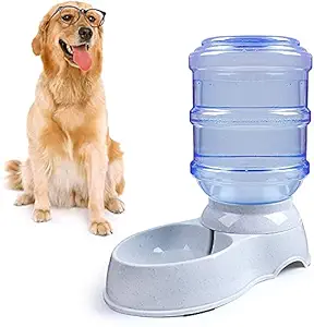 tgopit Self Dispensing Pet Waterer ? Automatic Gravity Dog Cat Waterer - Pet Water Dispenser Dogs Cats ? Dog Water Bowl Water Dish ? Automatic Water Bowl for Pets(Multicolour) 1 Pcs