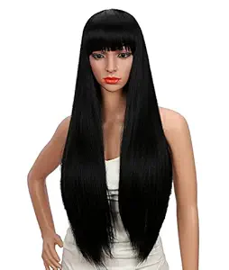 D-DIVINE Full Head Medium Hair Wigs for Girls/Women In Very Fine (Brown)