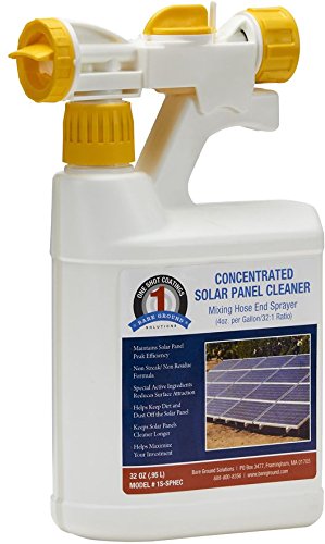 One Shot 1S-SPCHEC Solar Panel Cleaner Concentrate with Hose-End Mixing Sprayer, 32 oz (1 Quart)
