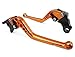Produktbild RIDEIT DEL-058 Motorrad CNC Bremshebel Kupplungshebel Set lang fur DUCATI M900 M1000 2000-2005-Orange