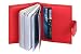 Hide & Sleek Genuine Red Leather Credit Card Holder Wallet RS.499.00