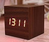 Holz LED -Wecker mit Zeit-Temperatur -und Datumsfunktionen | Holz- LED Clock von Express Panda gemacht