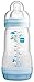 MAM Anti-Colic Bottles 260ml - Pack of 1 Choice of Pink, Green or Blue (Blue)