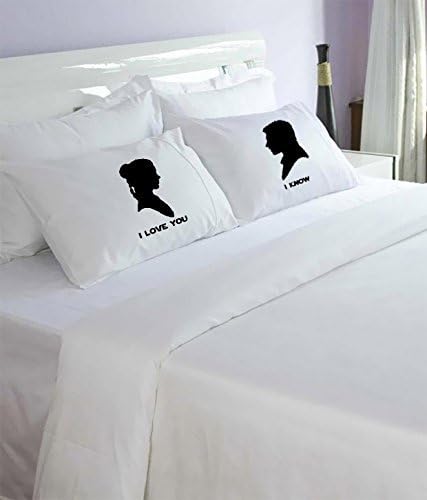 I Love You- I know Embroidered Pillow Case Set- Standard Size